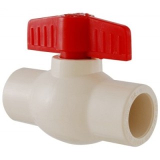 2" White Ball Valve, Slip
