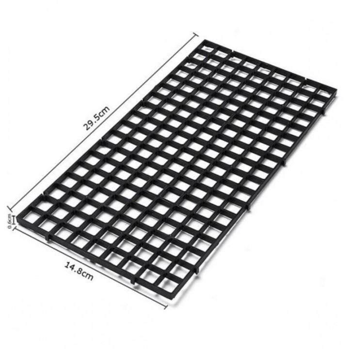 Linkable Black Egg Crate Module