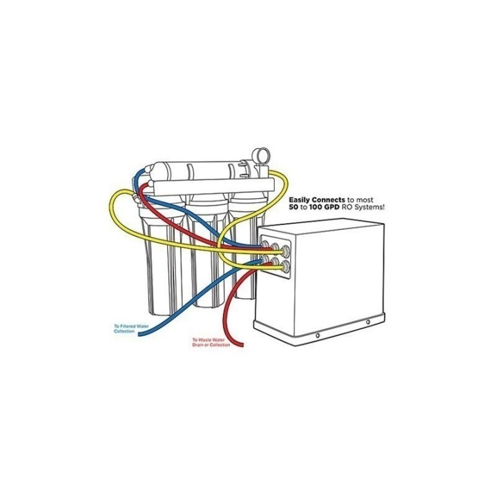 Aquatic Life Smart Buddie Booster Pump for 50-100 GPD Reverse Osmosis Systems