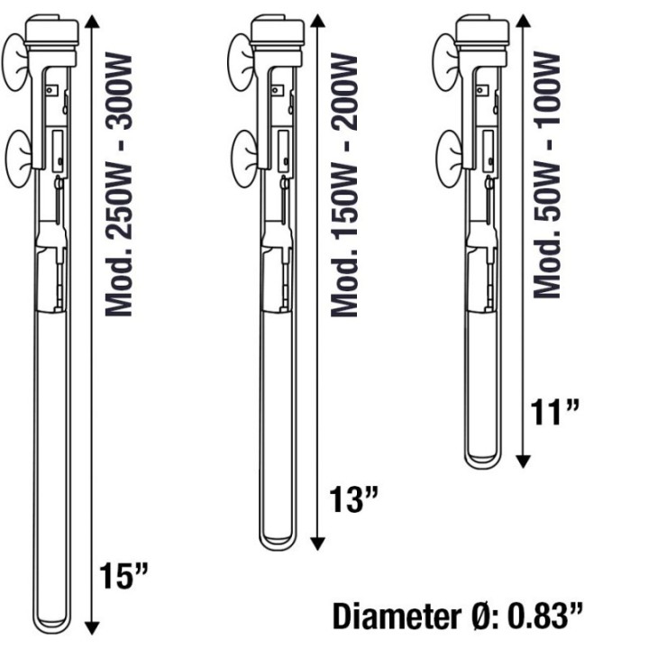 300w SCUBA Preset Submersible Heater - Sicce