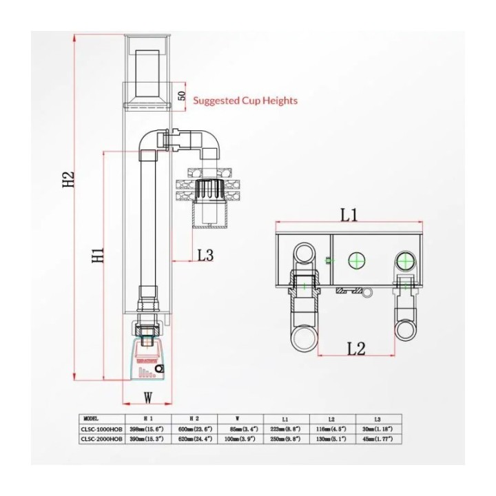 Classic 1000 HOB Protein Skimmer - Reef Octopus